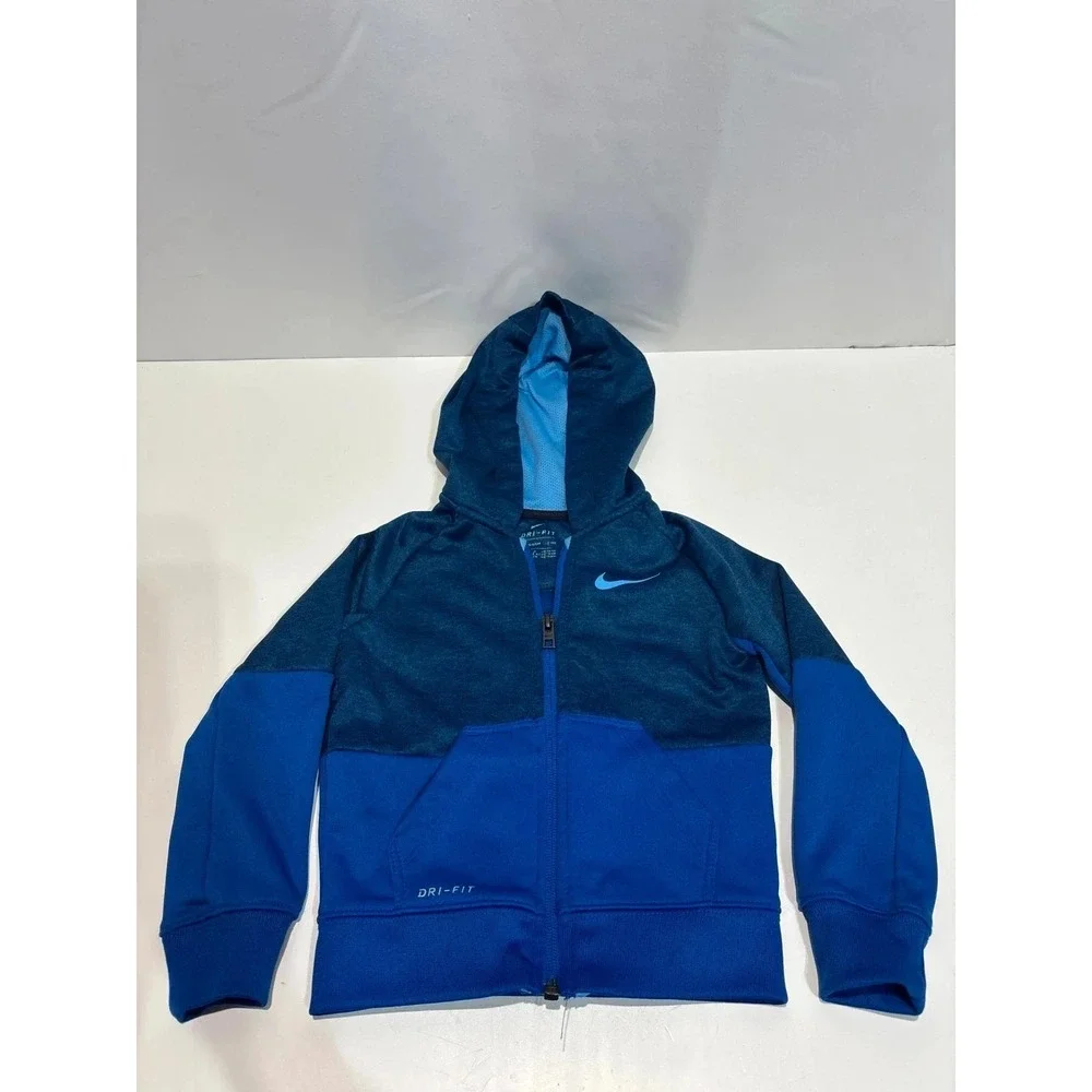 Boys Blue Nike Sweatshirt hoodie dry-fit 1-2 years